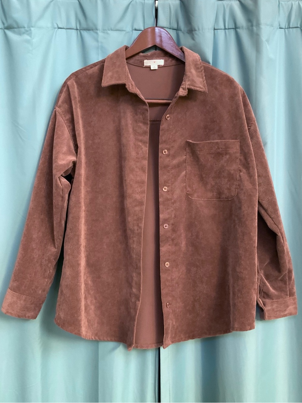 Ultra Flirt Suede-Look (oversized fit) Shirt Jacket in Chestnut